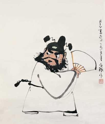 方成 1985年作 钟馗 镜心